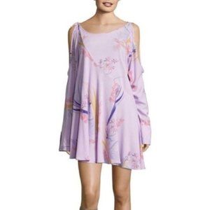 Free People Lilac Floral Dress Size Medium